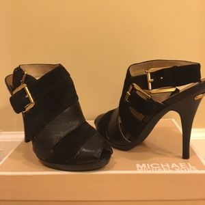 Michael Kors Kincade Slingback Leather Sandal